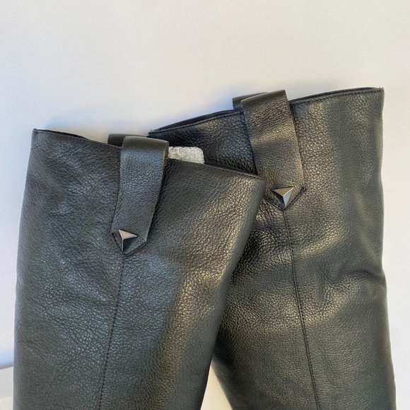 NIB SCHUTZ VICK BLACK KNEE HIGH LEATHER BOOTS SZ 6.5B 6B - Picture 7 of 11